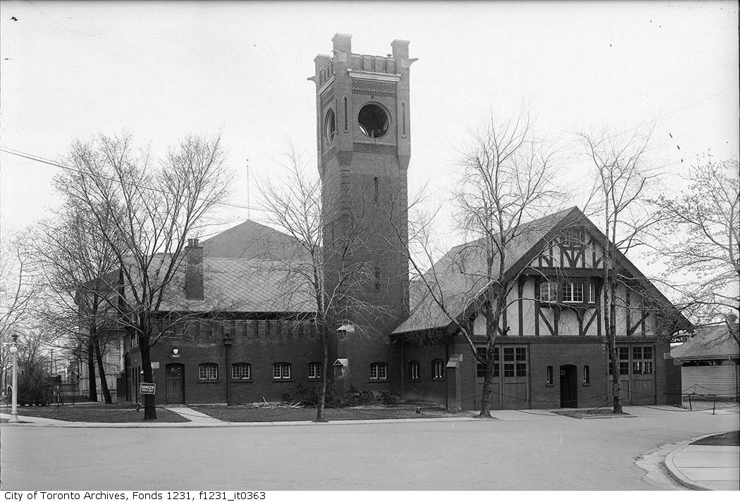 CNE firehall May 1928